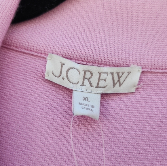 J. Crew Waisted Stretch Sweater Blazer in Pink - Picture 8 of 9